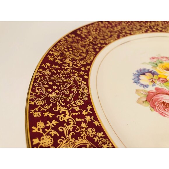 Set of 2 Gold Plated Plates - Picture 9 of 15